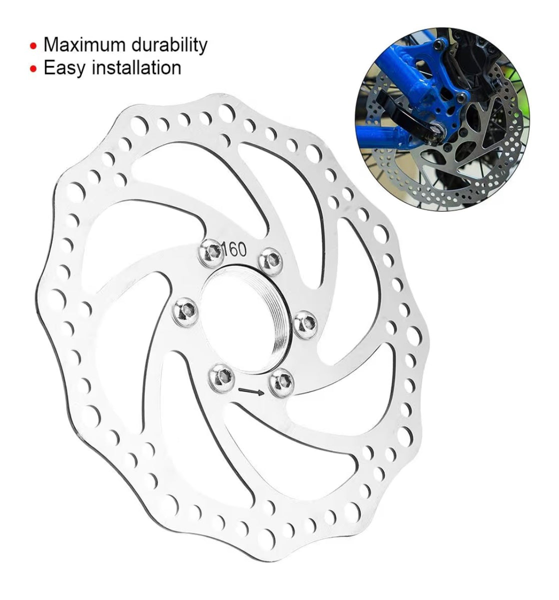 Brake Rotor Wheel 160mm Brake Rotor w/ wheel adapter – DaCaveCustoms